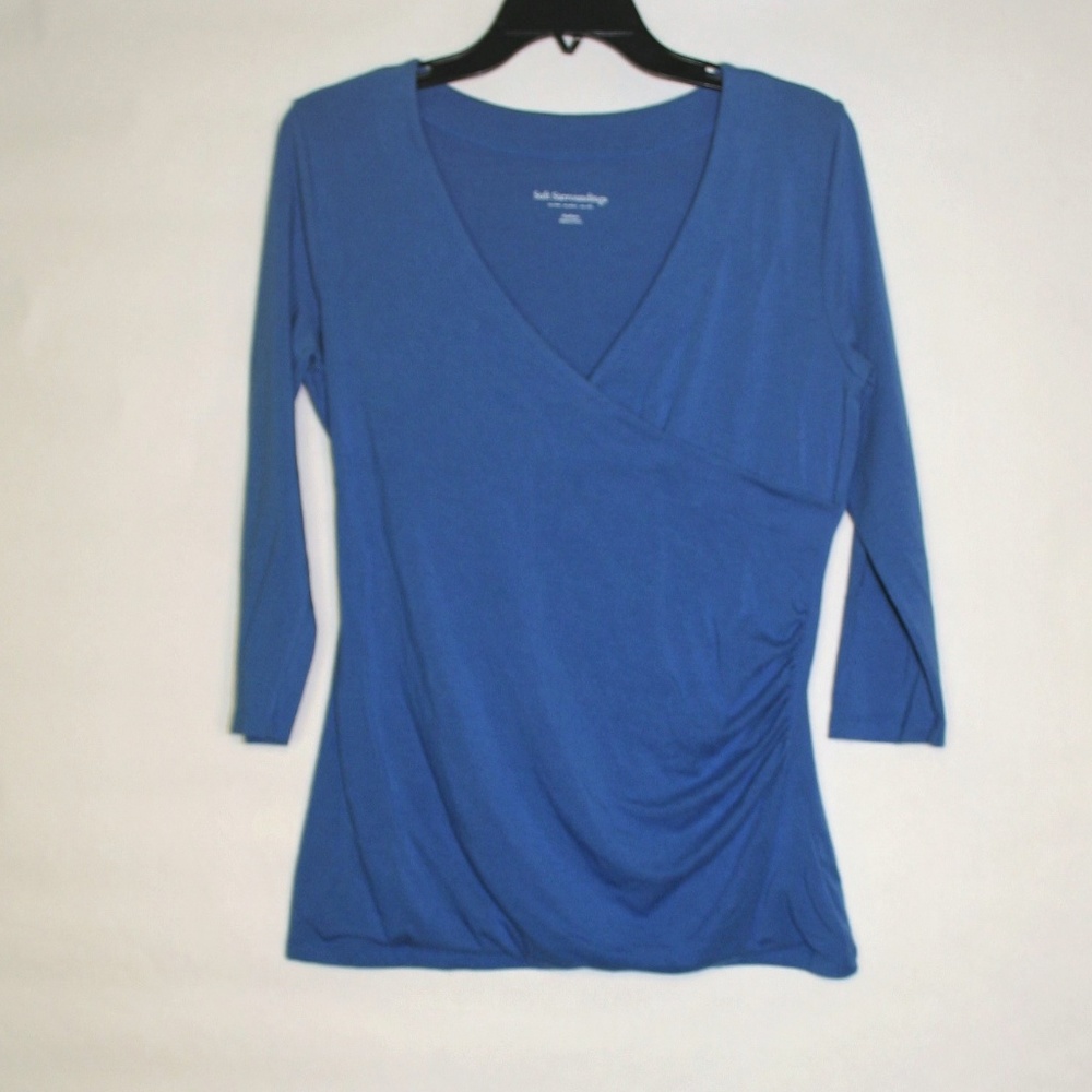 Soft Surroundings Pima Cotton Faux Wrap top